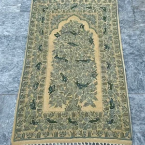 Vintage Handmade French Style Aubusson Rug Wool Kilim Pictorial Rug 143 x 89 cm