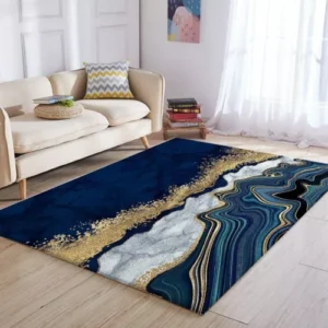 Area Carpet Soft Marble Floor Mat Modern Living Room Kitchen Carpet Non-slipMat
