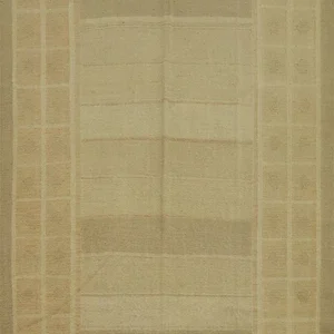 Neutral Toned Kilim Area Rug 6x9 Flat-weave Geometric with Minimalist Design